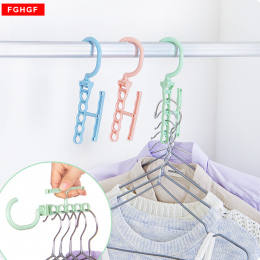 Gorący Sprzedawanie Pięć otworów plastikowe wieszaki stojaki suszenia prania Wielofunkcyjny sypialnia klatki piersiowej ubrania 