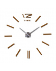 3d prawdziwe duży zegar ścienny zegar rzucili lustro naklejki ścienne diy salon wystrój domu mody zegarki przyjazd Kwarcowy zega