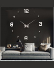 2017 new arrival 3d naprawdę duży zegar ścienny nowoczesny design rzucili zegary Kwarcowe mody zegarki lustro naklejki diy salon