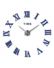 Promocja nowy wystrój domu duża roman lustro moda nowoczesne zegary Kwarcowe salon diy zegar ścienny naklejka zegarek darmowa wy