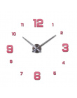 Nowy Zegar Ścienny Zegar Zegary Zegarek Horloge Murale Diy 3d Lustra Akrylowe naklejki Duży Dom Kwarcowy Okrągłe Igły Nowoczesne