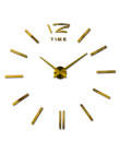 Oferta specjalna 3d big akrylowe lustro zegar ścienny krótki diy zegarek kwarcowy martwa natura zegary salon dekoracji naklejki