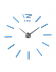 Oferta specjalna 3d big akrylowe lustro zegar ścienny krótki diy zegarek kwarcowy martwa natura zegary salon dekoracji naklejki