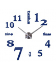 Nowe mody diy akrylowa lustro zegar ścienny europa 3d duży zegarek kwarcowy martwa natura zegary pokój dzienny naklejki dekoracj