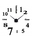 Gorąca sprzedaż 3d zegar ścienny lustro akrylowe diy zegary sypialnia zegar ścienny grote wandklok nowoczesny design salon