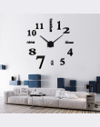 Gorąca sprzedaż 3d zegar ścienny lustro akrylowe diy zegary sypialnia zegar ścienny grote wandklok nowoczesny design salon