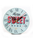Nowy Nowoczesny Styl Drewniany Zegar Ścienny Chic Home Office Cafe Strona Główna Dekoracje Ścienne Zegary
