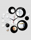2017 nowy zegar ścienny nowoczesny design 3d zegary zegarek kwarcowy plastikowe Salon Naklejki Ścienne lustro relogio de parede 