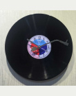 Okrągły kwarcowy Rocznika zegar ścienny nowoczesny design CD Czarny Vinyl Record Zegar Duvar Saati Horloge Mural kuchnia zegarek