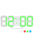 LED Cyfrowy Zegar Ścienny 12 H/24 H Czas z Alarmem Funkcja Regulowany Luminancji Noc Światła Tabeli lampa Led Tabela Zegar