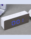 Cyfrowy LED Alarm Zegar Elektroniczny LED Lustro Zegar Temperatury Drzemki Duży Wyświetlacz Home Decor Lustro Funkcja Despertado