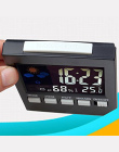 Cyfrowy Ekran LCD Temperatura Wilgotność Prognoza Pogody Budzik Stacja Dzieci Podświetlenie Monitora Funkcja Drzemki Budziki