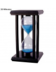 30 Minut Krystalicznie Przejrzyste Timer Klepsydra Klepsydra Piasek Zegar Reloj De Ampulheta Arena Z Drewnianym Uchwytem Wystrój