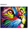 Streszczenie Oprawione Oleju Farby MAJSTERKOWANIE Malowanie Numerów Kolorowanie Według Numerów Kolorowe Zwierzęta Home Decoratio