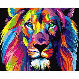 Bezramowe kolorowe zwierzęta lwy diy malowanie by numbers unikalny prezent nowoczesne malarstwo ścienne płótnie do dekoracji wnę