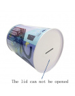 Wysokiej jakości kreatywne euro dolar metalowy cylinder skarbonka Saving Money Box Home Decoration tin skarbonka dzieci małe pre