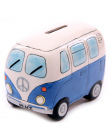 1 kawałek Camper Van Kształcie Money Box Oszczędny Samochód Kształt Saving Money Box Monety Skarbonka Ceramiczne Autobus Skarbon