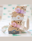 Piękny Śliczne Drewniane Aparatu Zabawki Dla Dzieci Kids Room Decor Artykuły wyposażenia wnętrz Dziecko Boże Narodzenie Prezenty