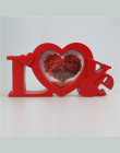 Nowoczesne Czysta Miłość Ramka Biały Czerwony Kształt Serca Jeden Obraz 4x4 "dla Nowego Dziecka Słodkie Lover Prezent Ślubny dla