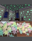 50 sztuk 3D Stars Luminous Świecić W Ciemności Naklejki Ścienne fluorescencyjne Naklejki Ścienne Dla Dzieci Pokój Dziecka Sypial