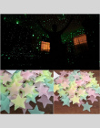 50 sztuk 3D Stars Luminous Świecić W Ciemności Naklejki Ścienne fluorescencyjne Naklejki Ścienne Dla Dzieci Pokój Dziecka Sypial