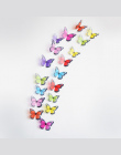18 sztuk/partia 3d kryształ Butterfly Naklejki Ścienne Art Naklejka Home decor dla Mural Naklejki Kalkomanie DIY PCV Boże Narodz