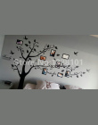 Darmowa Wysyłka: duża 200*250 cm/79 * 99in Czarny 3D DIY Photo Drzewo PCV Naklejki Ścienne/Rodzinny Klejąca naklejki ścienne Mur