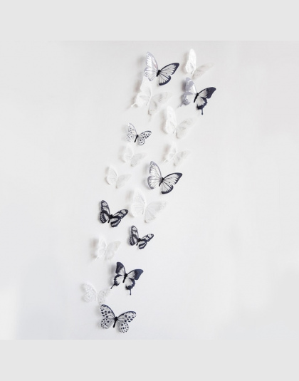 18 sztuk/partia 3d Efekt Kryształ Motyle Naklejki Ścienne Piękny Motyl dla Dzieci Pokój Naklejki Ścienne Home Dekoracji na Ścian