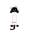 Hot Sprzedaż Śliczne Nowy Kot Naklejki Ścienne Włącznik Światła Decor Kalkomanie Art Mural Pokoju Dziecka Przedszkole Naklejka P