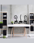 Piękny Trzy Czarny Kot DIY Naklejki Ścienne Zwierząt Dekoracji Pokoju osobowości Winylowe Naklejki Ścienne