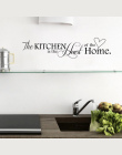 Nowa Kuchnia jest sercem Domu List Wzór Naklejki Ścienne PCV Wymienny Home Decor DIY wall art MURAL