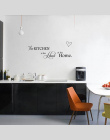 Nowa Kuchnia jest sercem Domu List Wzór Naklejki Ścienne PCV Wymienny Home Decor DIY wall art MURAL