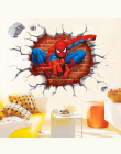 45*50 cm hot hole znani cartoon movie 3d spiderman naklejki ścienne dla dzieci pokoje chłopców prezenty poprzez naklejki ścienne