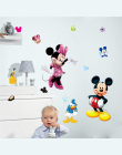 Mickey Minnie Mouse Cartoon dziecko naklejki ścienne naklejki domu dla dzieci pokój sypialnia wall art przedszkole park rozrywki