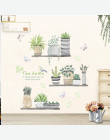 Ogród roślin bonsai kwiat motyl naklejki ścienne home decor salon kuchnia naklejki ścienne pcv diy mural art decoration