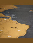 Luxury Edition Czarny Zeskrobać Mapa Świata Deluxe Podróży Scratch Mapa Świata Podróży Mapa Plakat Skreślać Mapa Świata Prezent 