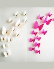 12 sztuk Kreatywny Ślub Dekoracji 3D Lodówka Butterfly Decor Mur Sticke Dzieci Okna Sklep ETH002. Wystrój domu