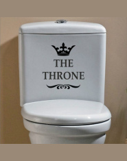 THE TRON Śmieszne Ciekawe 4WS-0028 Toaleta Naklejki Ścienne Łazienka Akcesoria Dekoracyjne Wystrój Domu