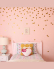 Naklejki Ścienne Naklejki DIY Złote Kropki Dzieci Pokoju Dziecięcego Home Decoration Vinyl Wall Art Naklejki 660701