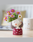Miz Sadzarka Puli Kwiat Strona Główna Ogród Dekoracji Cute Girl Akcesoria Bonsai Pot Sadzarka Doniczka Wazon Pulpit Biuro W Domu