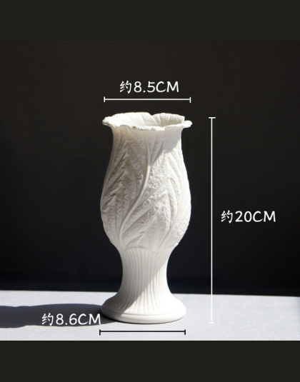 SAFEBET Marki Fashion Style Biały Ceramiczny Wazon Kreatywny Domu Dekoracji Blat Wazon Ręcznie Rękodzieła