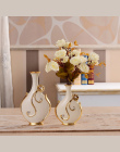 Europa Ręcznie Malowane Pozłacane Porcelanowy Wazon Nowoczesne Zaawansowane Ceramiczne Wazon Room Study Korytarz Domu Dekoracje 