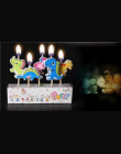 5 sztuk/zestaw Cartoon dziecięca Birthday Cake/Birthday Cake Wykaszarki Cupcake Świeca Świece Dostawy wesele Dekoracje domu-B