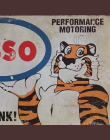 Neon Metalu Znak Retro Esso Tiger Decor Tin Tablica Cyny Benzyny Płyta Amerykański Styl Vintage Garaż Prostokąt Plakat 20x30 cm