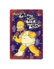 Do Alkoholu Tablica Vintage Metal Tin Signs Bar Pub Domu dekoracyjne Metalowe Płytki Kocham Simpsons BEER Naklejek Ściennych Pla