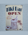 Tiki Bar Tin Signs Zasady Kuchenne Plate Metal Garaż Ścienne Pub Restauracja A-1009 Cuadros Home Art Decor Plakat W Stylu Vintag