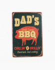 DAD'S GRILL Najlepsze Mięso Retro Tablica Ścienna Decor dla Bar Pub kuchnia Dom W Stylu Vintage Metal Poster Plate Metal Podpisu