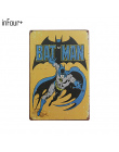 New Chic Home Bar Vintage Metal Podpisuje SuperHero Batman Domu wystrój W Stylu Vintage Plakietki emaliowane Pub Vintage Dekorac