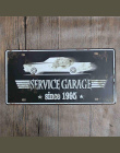 Płyty hohappyme Tablica Vintage Samochodów Bar Dekoracyjne Apartament Pokój Dzienny Ścianie Tablica Rejestracyjna Garaż Zarejest