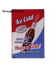 Amerykańska Lody Retro Plakat Tablica Ice Cold Cola Pop Pączki dekoracje Ścienne Dla Bar Ciasto Cukierki Sklep Rocznika Metalowe